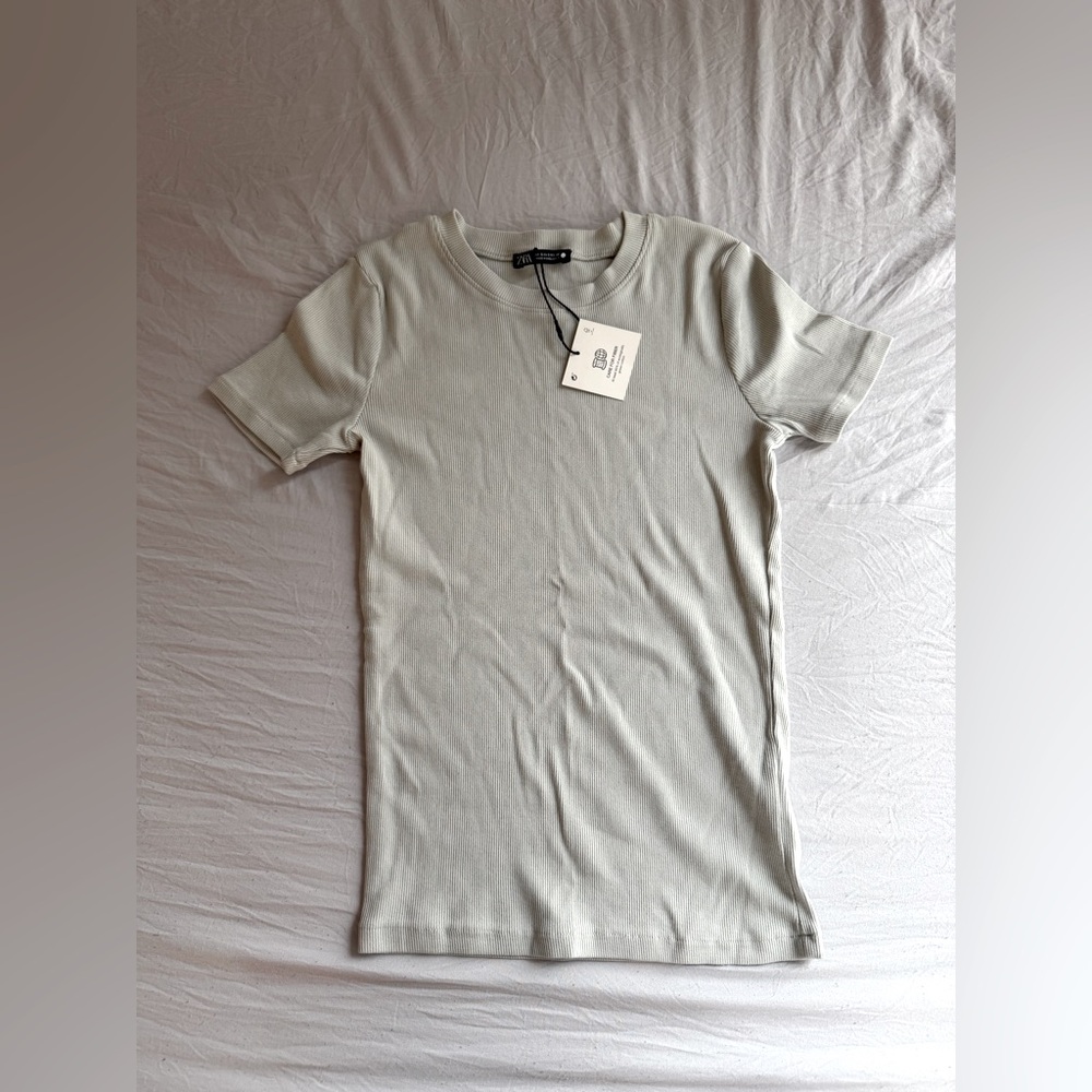 New Zara Knit Short Sleeve Tshirt